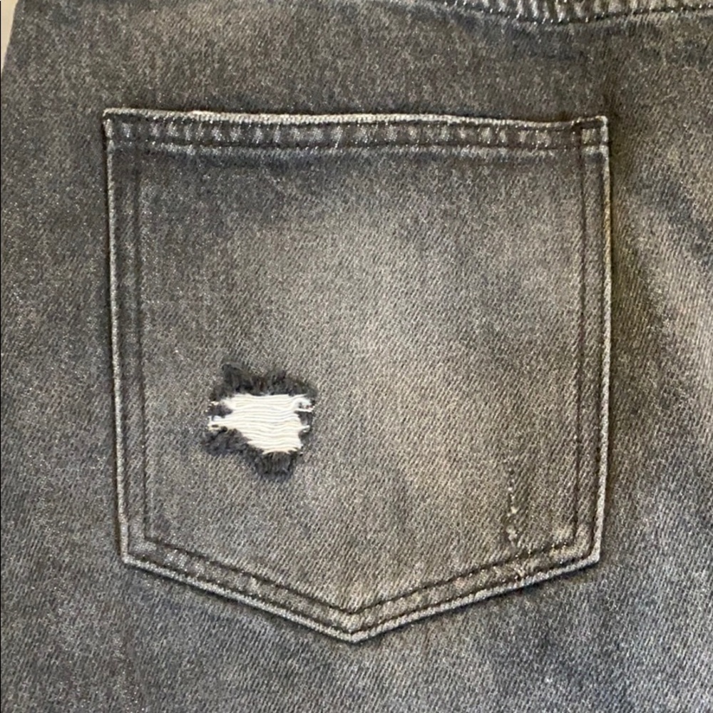 Free People black denim mini skirt sz 29 - Picture 5 of 8
